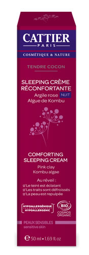 Cattier Kalmerende nachtcreme - gevoelige huid 50ml