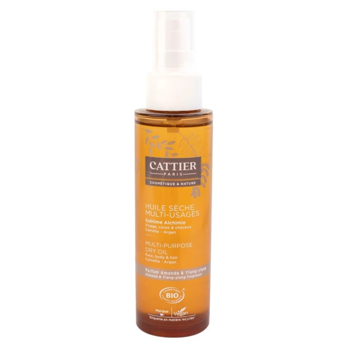 Cattier Multifunctionele droge olie camelia/argan 100ml