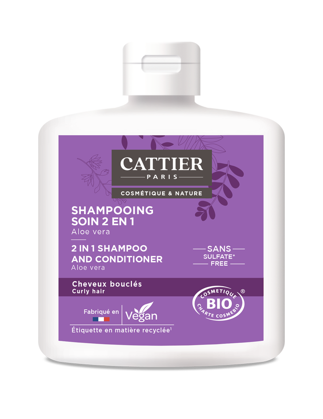 Cattier Shampoo & conditioner 2in1 krullend haar 250ml