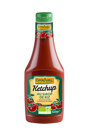 Danival Ketchup knijpfles groen (rijststroop) bio 560g
