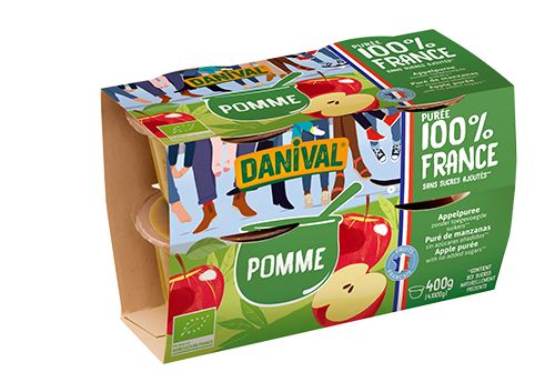 Danival Appelpuree bio 4x100g