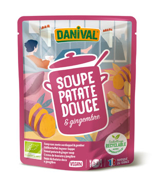 Danival Zoete aardappelsoep met gember bio 500ml