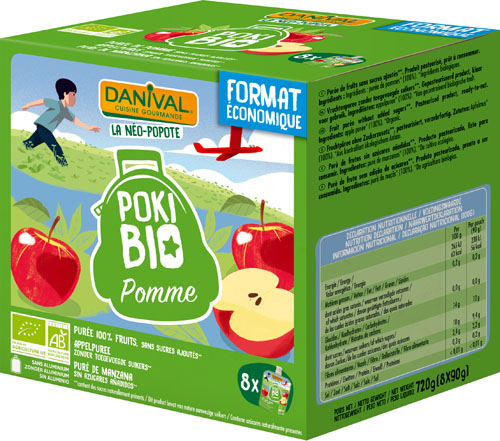 Danival Poki Appelpuree bio 8x90g