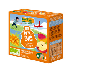 Danival Poki Appel-mangopuree bio 4x90g