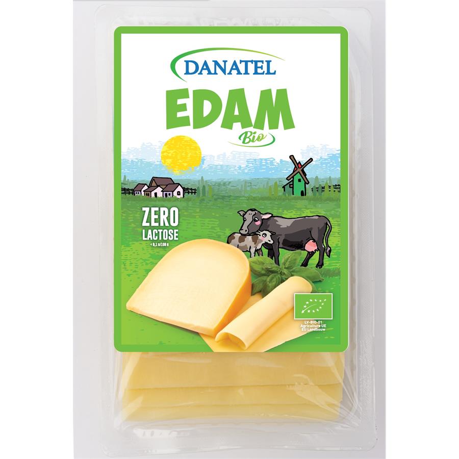Danatel Edam sneetjes lactosevrij bio 150g