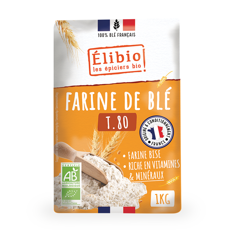 Élibio Tarwebloem T80 - Frankrijk bio 1kg