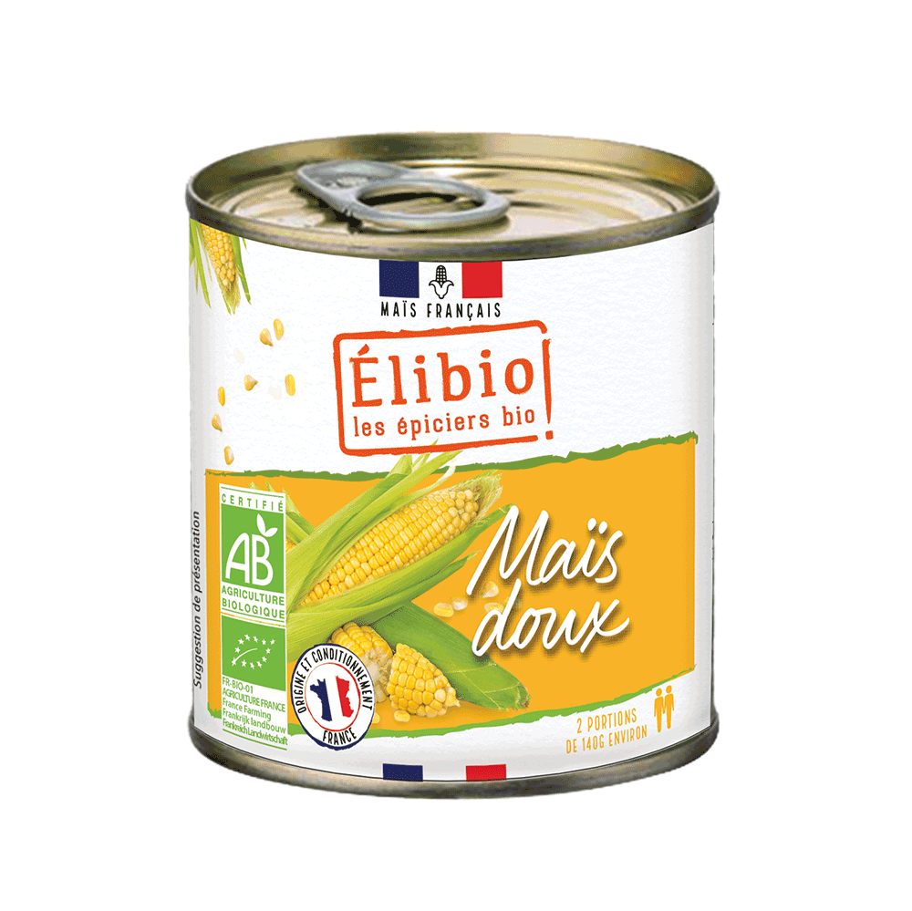 Élibio Zoete maïs frankrijk bio 300g