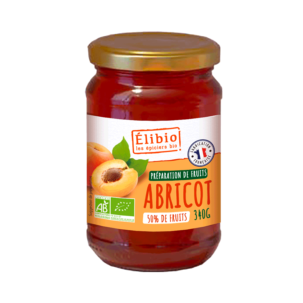 Élibio Abrikozen confituur bio 340g