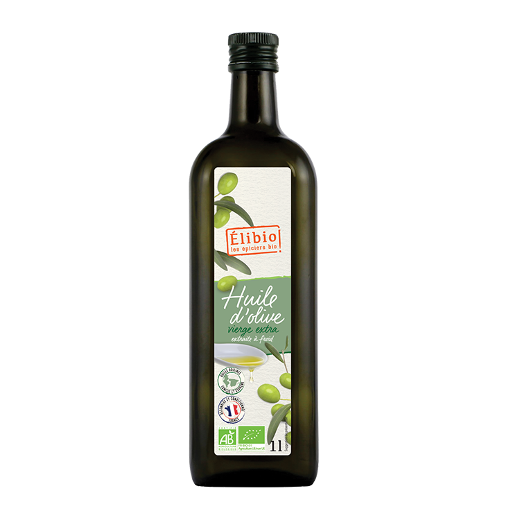 Élibio Olijfolie extra vierge van eerste persing Tunesië/Spanje bio 1L