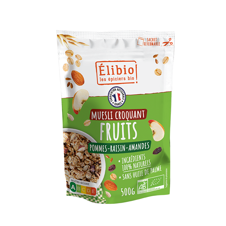 Élibio Krokante fruit muesli bio 500g