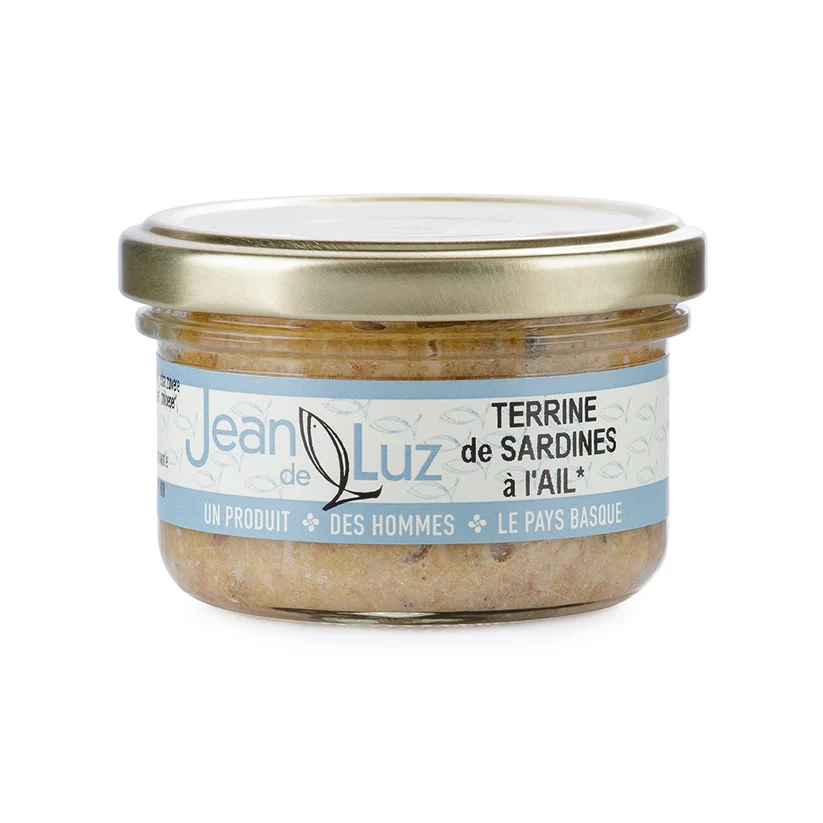 Jean de Luz Terrine van sardines met look 85g