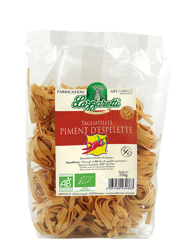 Lazzaretti Tagliatelle met Espelette peper bio 250g