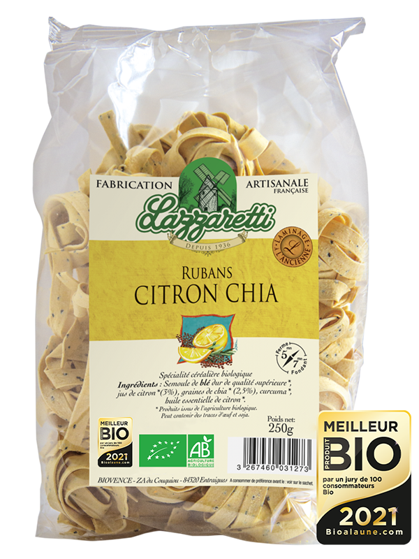 Lazzaretti Citroen chia tagliatelle bio 250g