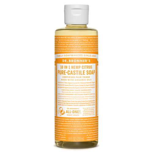 Dr. Bronner's Citrus-orange vloeibare zeep bdih 240ml