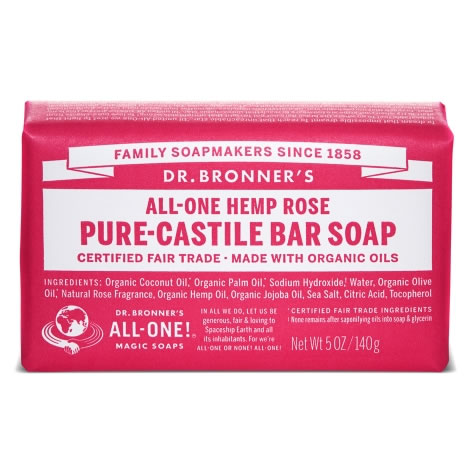 Dr. Bronner's Rose zeep bdih 140g