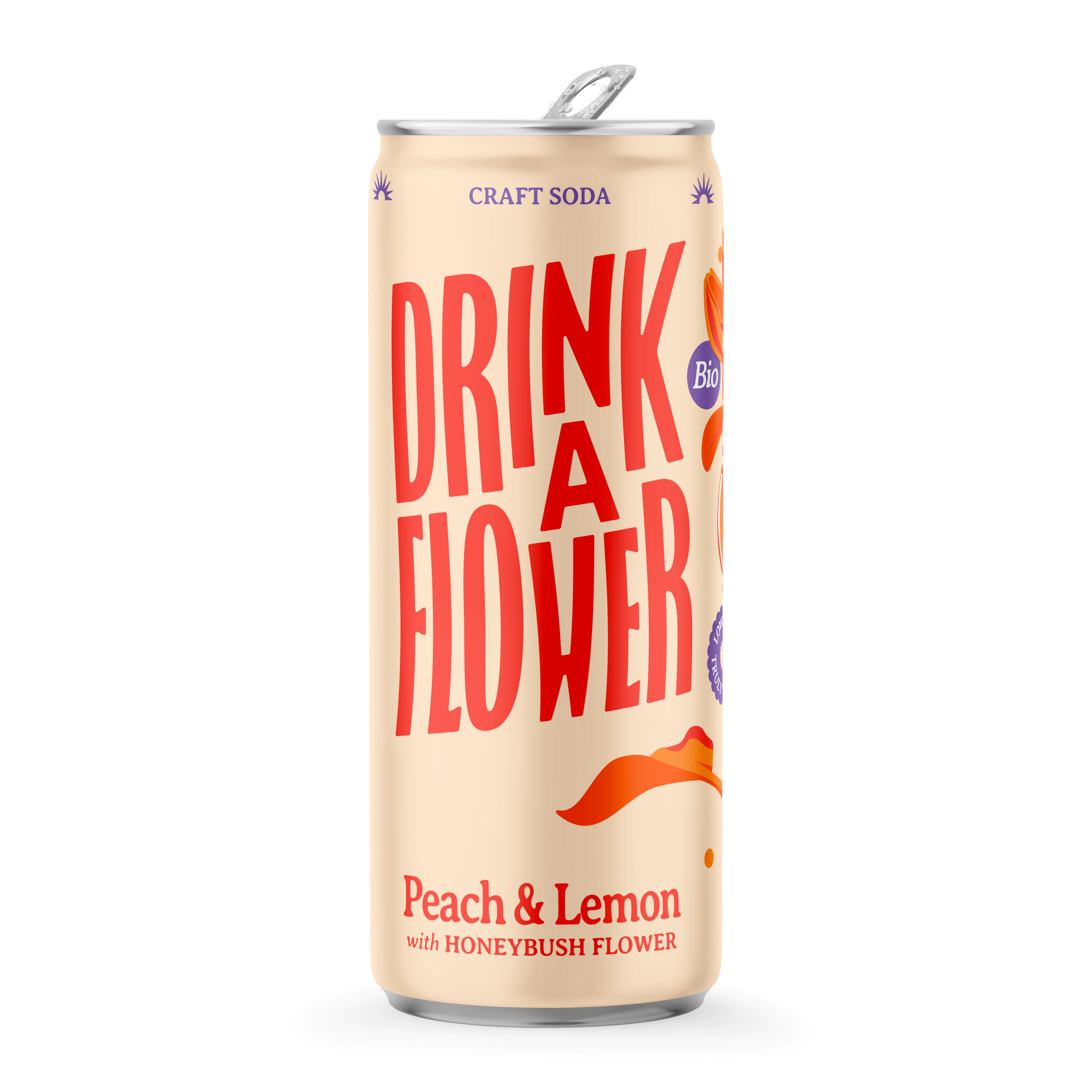 Drink a Flower Perzik & citroen bio 250ml