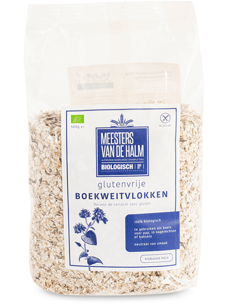 De Halm Boekweitvlokken glutenvrij bio 500g