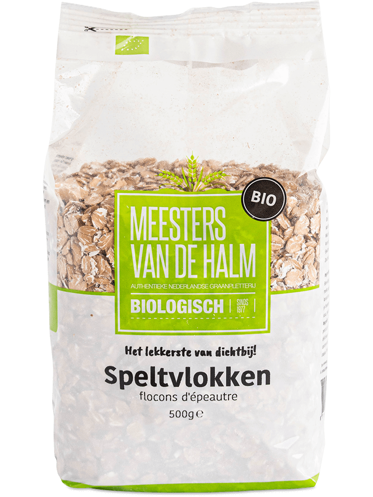De Halm Speltvlokken bio 500g