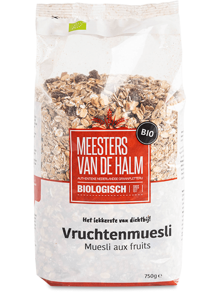 De Halm Vruchtenmuesli bio 750g