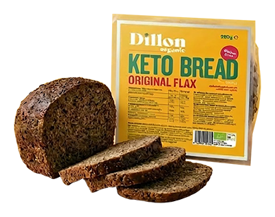 Dillon Organic Keto brood original lijnzaad glutenvrij bio 250g