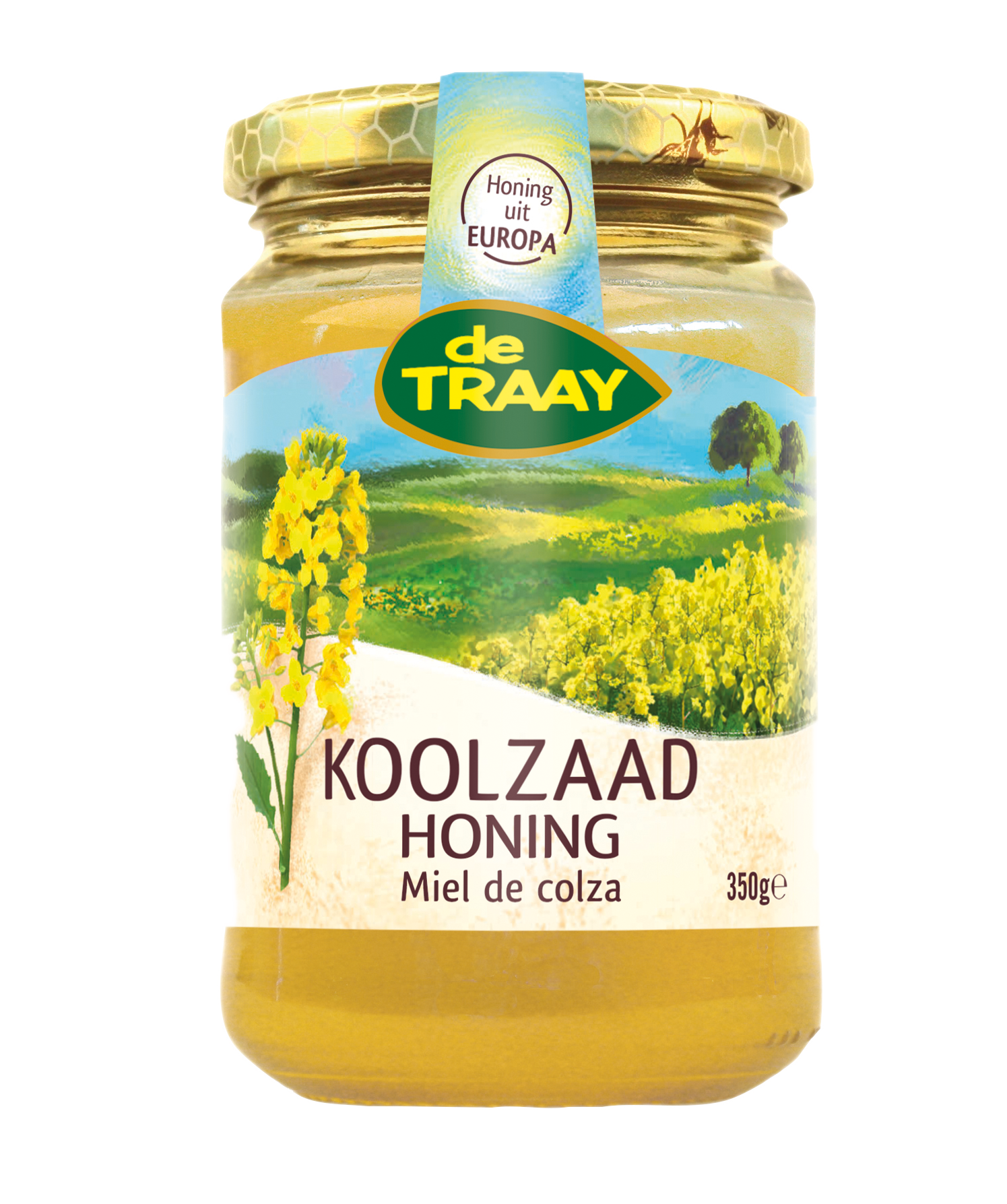 De Traay Koolzaadhoning 350g