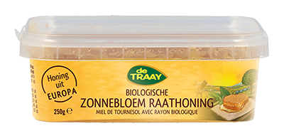 De Traay Miel tournesol avec rayon bio 250g