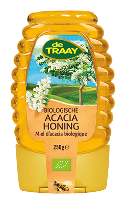 De Traay Acaciahoning knijpfles bio 250g