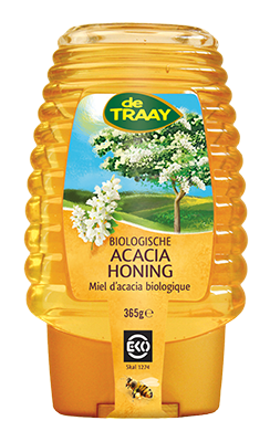 De Traay Acaciahoning knijpfles bio 365g