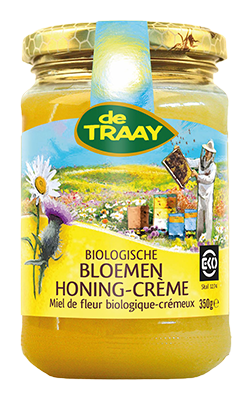 De Traay Bloemenhoning crème bio 350g