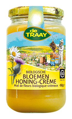 De Traay Bloemenhoning crème bio 900g