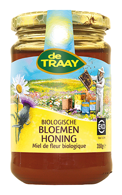De Traay Bloemenhoning vloeibaar bio 350g