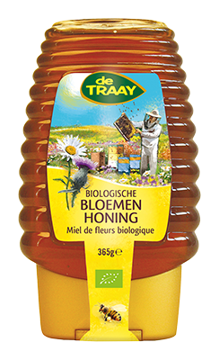 De Traay Bloemenhoning knijpfles bio 365g