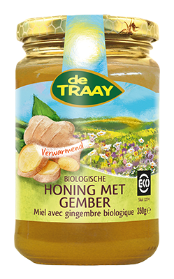 De Traay Honing met gember bio 350g