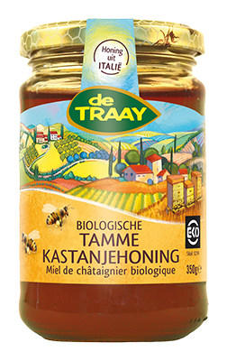 De Traay Tamme kastanjehoning bio 350g