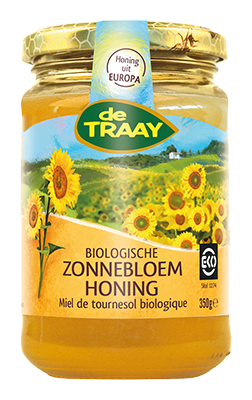 De Traay Zonnebloemhoning bio 350g