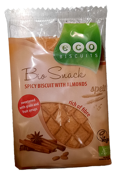 Eco-Bisc. Spelt speculaas amandelkoek bio 45g