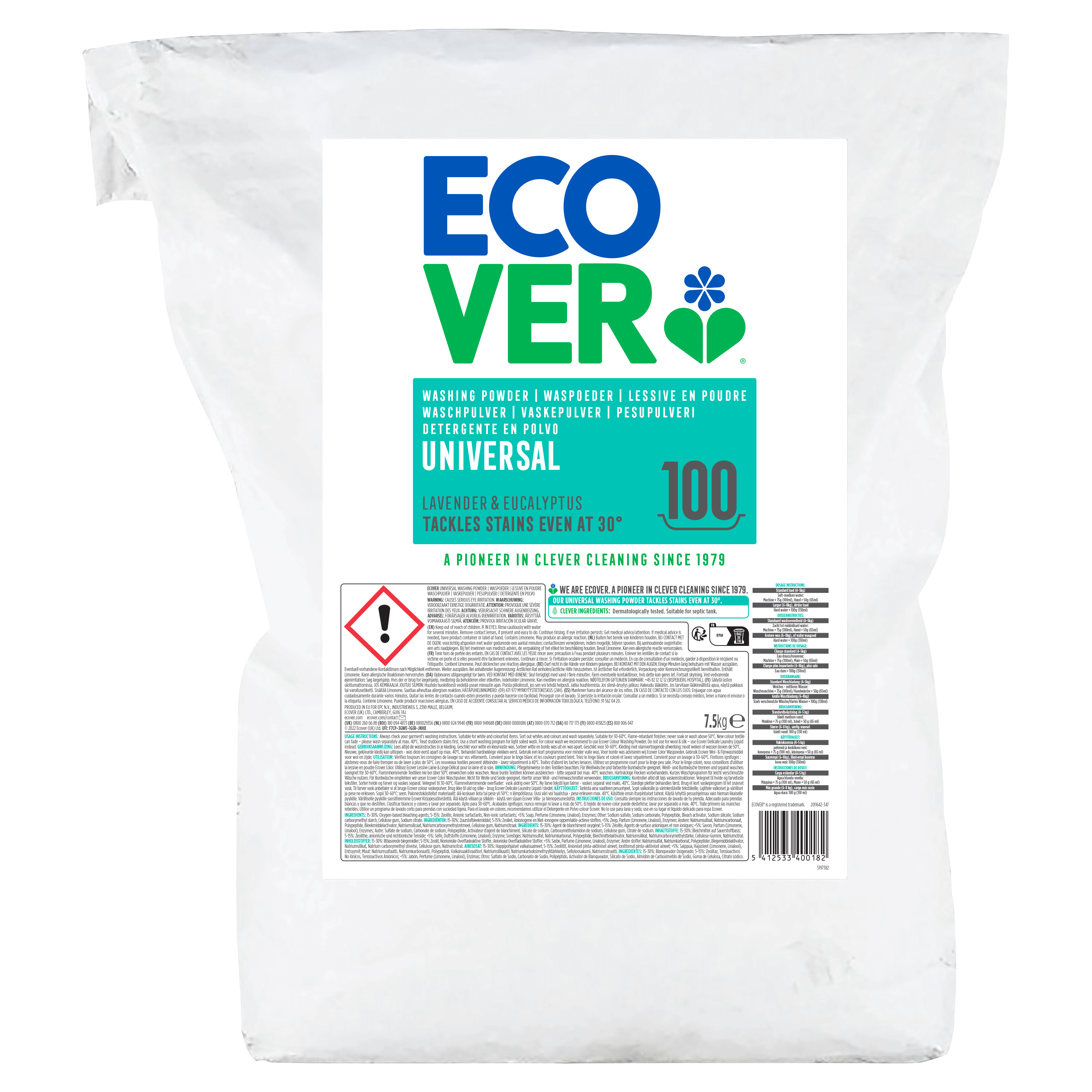 Ecover Vaatwasmachinetabl. classic 25x20g