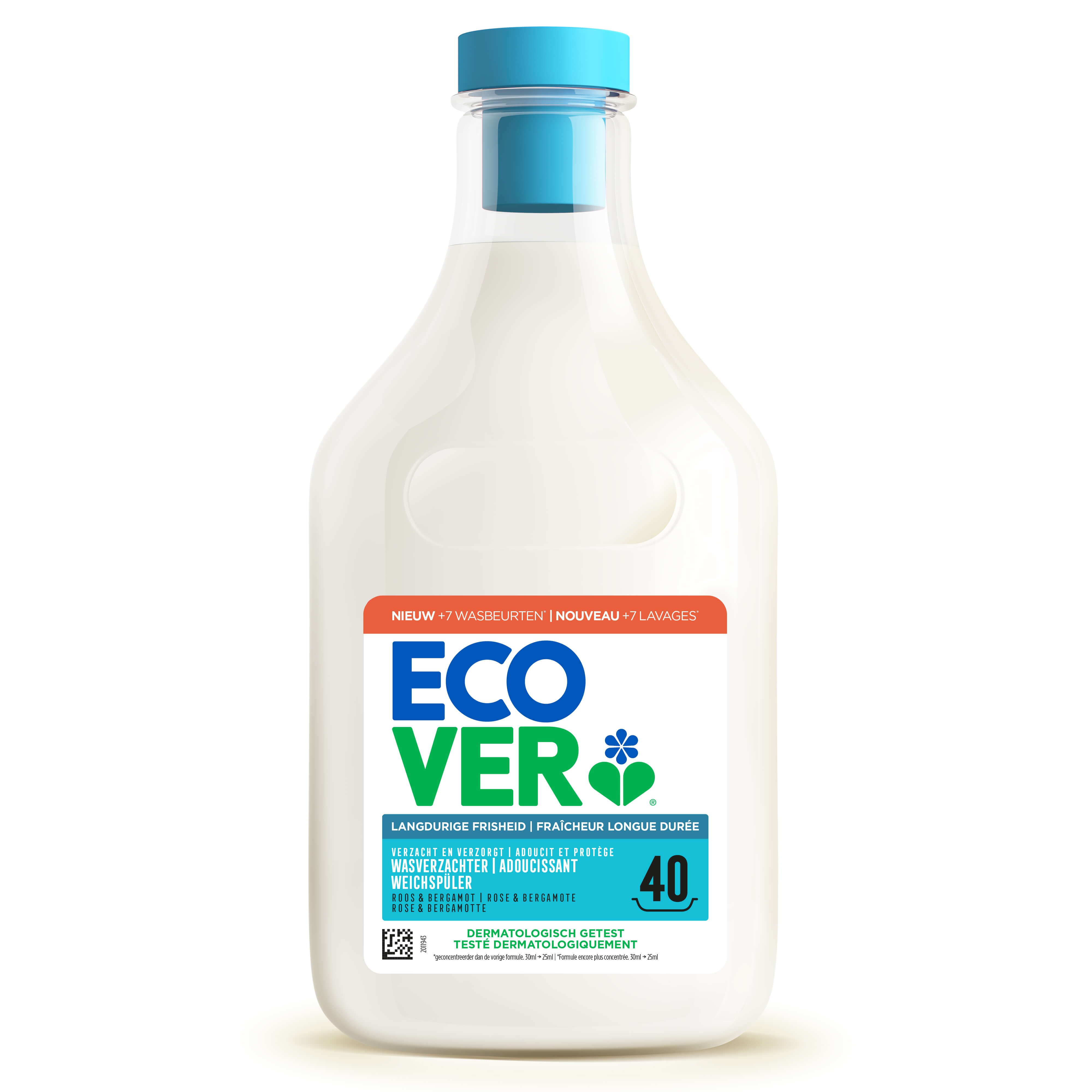 Ecover Wasverzachter concentrate Rose & bergamot 1L