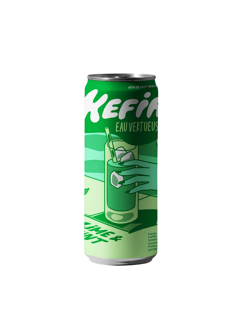 Kéfir Eau Vertueuse Limoen/munt bio 250ml