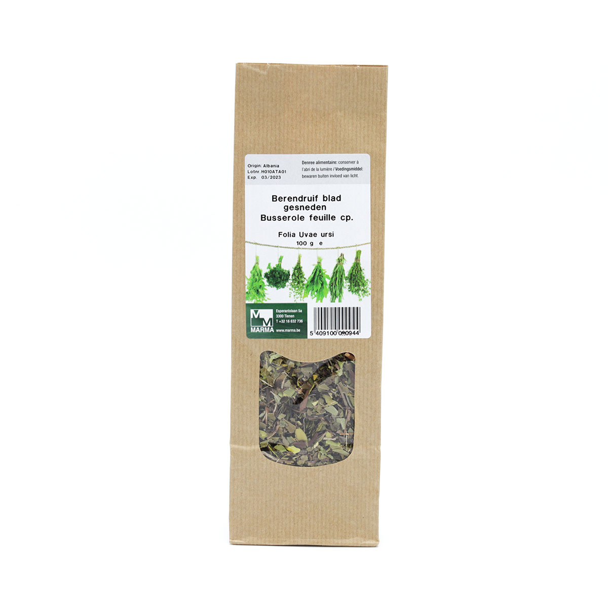 Marma Beredruifblad 100g - Arctostaphylos uva-ursi