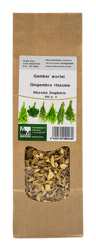 Marma Gember wortel 100g - Zingiber officinale