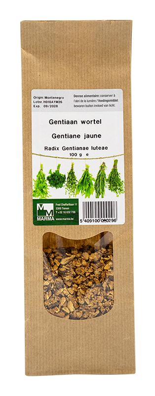 Marma Gentiaan wortel 100g - Gentiana lutea