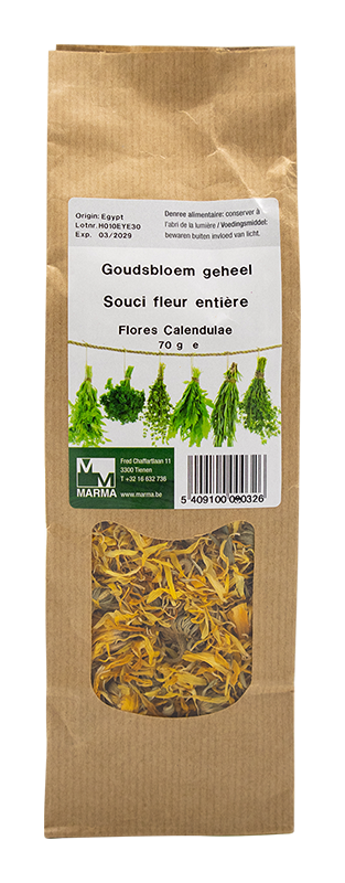 Marma Goudsbloem geheel 70g - Calendula officinalis (flores)