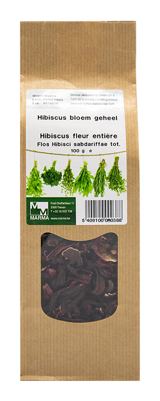 Marma Hibiscus bloem geheel 100g - Hibiscus sabdariffa