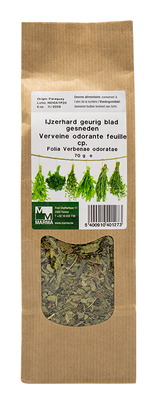 Marma Ijzerhard kruid geurig blad gesneden 70g - Aloysia triphylla