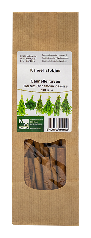 Marma Kaneel cassia stokjes 100g - Cinnomomum cassia