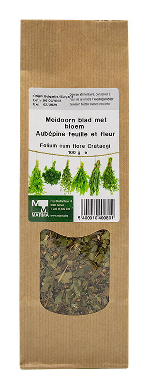 Marma Meidoorn blad met bloem 100g - Crataegus oxyacantha