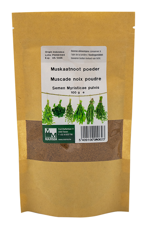 Marma Nootmuskaat poeder 100g - Myristica fragans