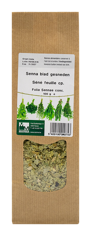 Marma Senna blad gesneden 100g - Senna angustifolia