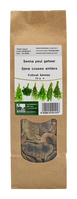 Marma Sennapeul geheel 70g - Senna angustifolia